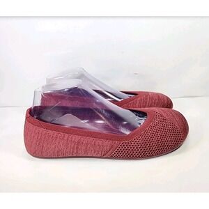 Xero Shoes Phoenix Knit Barefoot Ballet Flats Womens 9 Tibetan Red Slip On Nice!